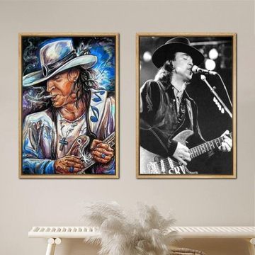 Affiche en toile double problme Stevie Ray Vaughan,mpressi... - 2