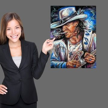 Affiche en toile double problme Stevie Ray Vaughan,mpressi... - 3