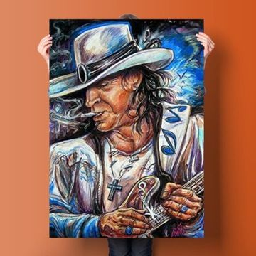 Affiche en toile double problme Stevie Ray Vaughan,mpressi... - 5