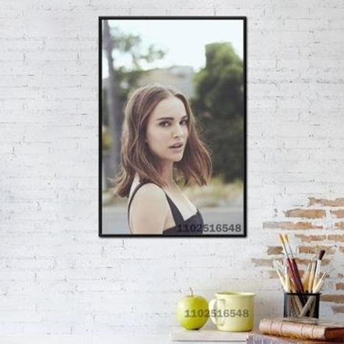 Natalie Portman ¿C affiche de peinture sur toile,mpression murale Poster pour salon chambre ¿¿ coucher d¿¿cor sans cadre(90*130cm)