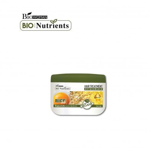 Bio Nutrients Traitement Capillaire Bio À Base De Riz Pour Cheveux Secs Et Abîmés 250 Ml - Biowoman 