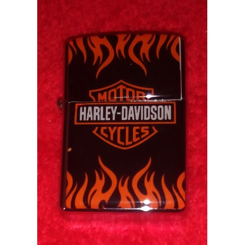 Briquet Acier Type Zippo Marque Harley Davidson