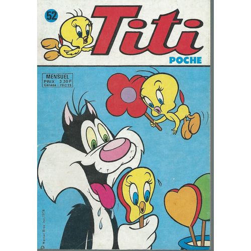 Le Cavalier Inconnu ( " La Trahison De Bindra " ) - Bip-Bip - Cochonnet & Daffy - Titi & Sylvestre :  Titi Poche N° 52 ( Avril 1978 )