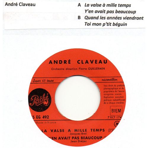 La Valse À Mille Temps/Y'en Avait Pas Beaucoup/Quand Les Années Viendront/Toi Mon P'tit Béguin