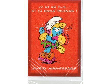 Carte D Anniversaire Schtroumpf 7 Eveil Rakuten