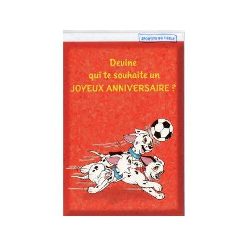 Carte D Anniversaire Disney Les 101 Dalmatiens Sport Football Enfant 9 Rakuten