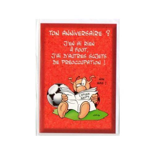 Carte D'anniversaire Enfant Sportif / Football (1)