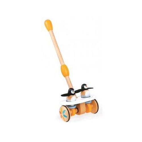Janod - Jouet À Pousser En Bois Pingoo Twin Roll
