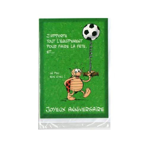 Carte D'anniversaire / Enfant Gouter / Sportif / Football (27)