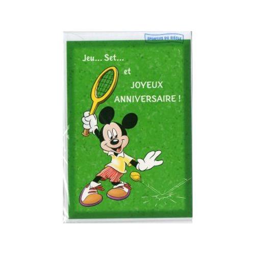 Carte D Anniversaire Mickey 33 Eveil Rakuten