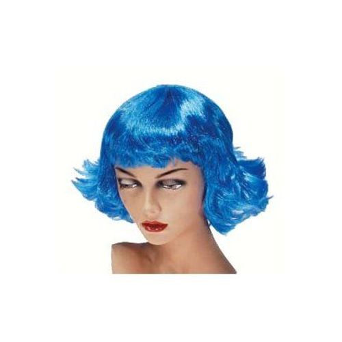 Perruque Neon Retro Bleu