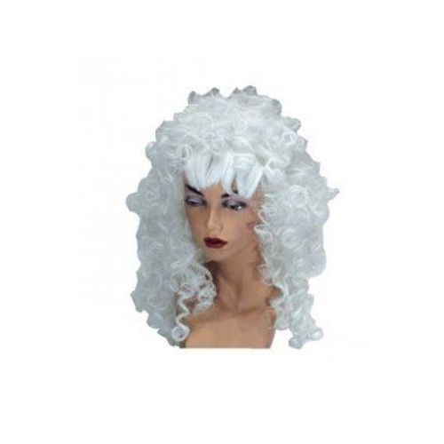 Perruque Boucles Longues Blanches
