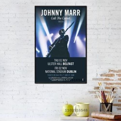 Affiche en toile Johnny Marr, peinture d'affiche,mpression murale Poster pour salon chambre ¿¿ coucher d¿¿cor sans cadre(90*130cm)