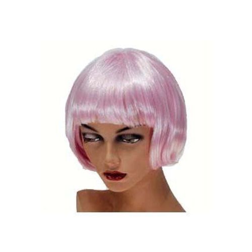 Perruque Neon Courte Rose