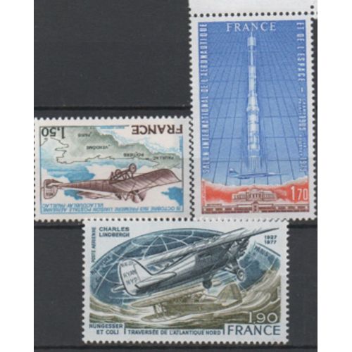 France: Lot De 3 Timbres De Poste Aérienne N° 50, 51, 52.