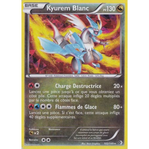 Carte Pokémon Kyurem Blanc/ 130pv