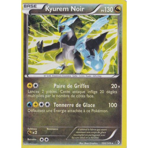 Carte Pokémon Kyurem Noir/130pv