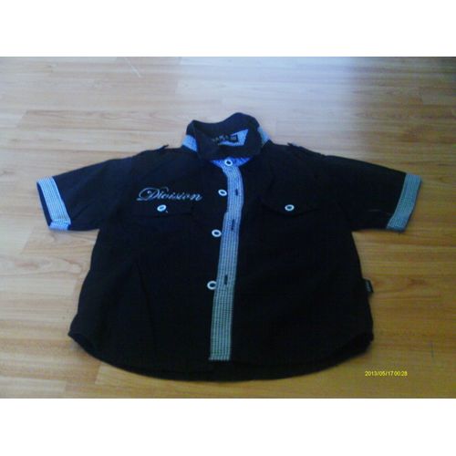 Chemise Division Manches Courtes Noir 6 Ans ....