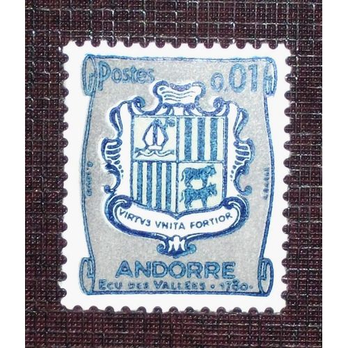 Andorre Français N° 153a Neuf Sans Charnière De 1961 - 1c « Armoiries »