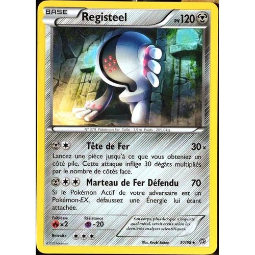 Carte Pokémon 51/98 Registeel 120 Pv Xy - Origines Antiques Neuf Fr