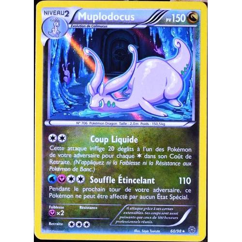 Carte Pokémon 60/98 Muplodocus 150 Pv - Holo Xy07 - Origines Antiques Neuf Fr
