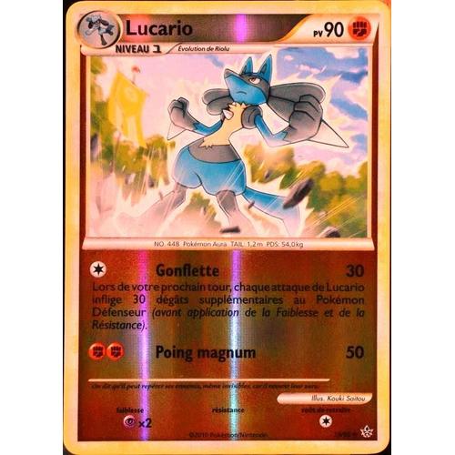 Carte Pokémon 19/95 Lucario 90 Pv - Reverse Hs Déchainement Neuf Fr