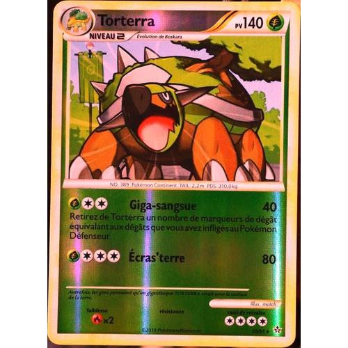 Carte Pokémon 10/95 Torterra 140 Pv - Reverse Hs Déchainement Neuf Fr