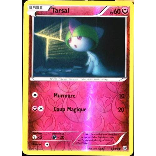 Carte Pokémon 52/98 Tarsal 60 Pv - Reverse Xy - Origines Antiques Neuf Fr