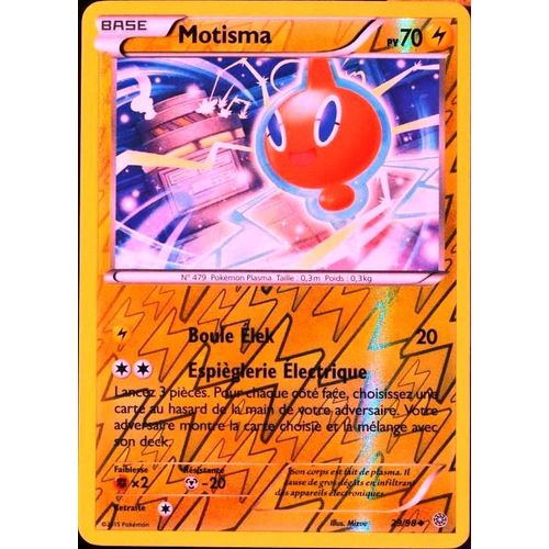 Carte Pokémon 29/98 Motisma 70 Pv - Reverse Xy07 - Origines Antiques Neuf Fr
