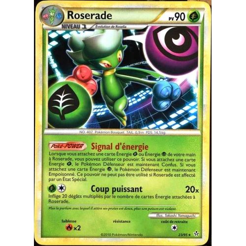 Carte Pokémon 23/95 Roserade 90 Pv Hs Déchainement Neuf Fr