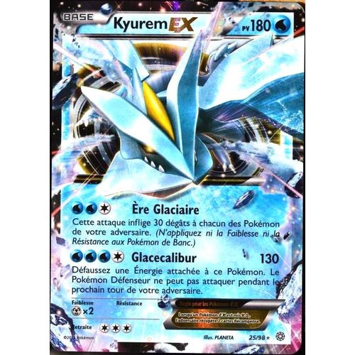 Carte Pokémon 25/98 Kyurem Ex 180 Pv - Ultra Rare Xy - Origines Antiques Neuf Fr