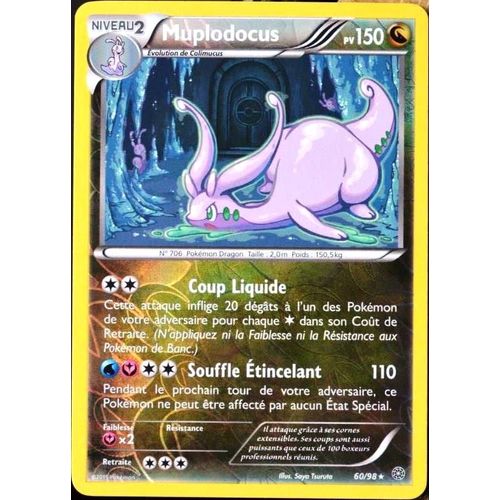 Carte Pokémon 60/98 Muplodocus 150 Pv - Holo Reverse Xy07 - Origines Antiques Neuf Fr