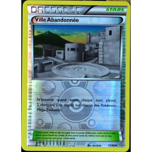 Carte Pokémon 73/98 Ville Abandonnée Reverse Xy07 - Origines Antiques Neuf Fr