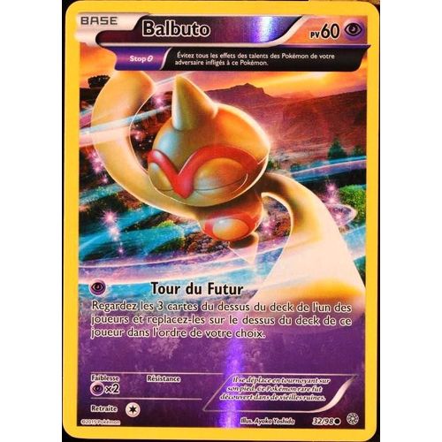 Carte Pokémon 32/98 Balbuto 60 Pv - Reverse Xy07 - Origines Antiques Neuf Fr