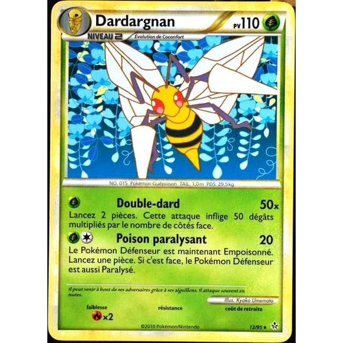 Carte Pokémon 12/95 Dardargnan 110 Pv Hs Déchainement Neuf Fr