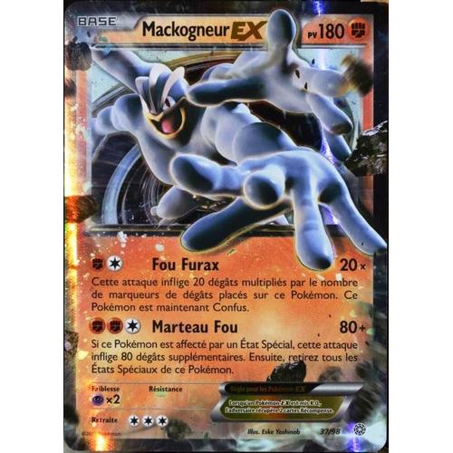 Carte Pokémon 37/98 Mackogneur Ex 180 Pv - Ultra Rare Xy07 Neuf Fr