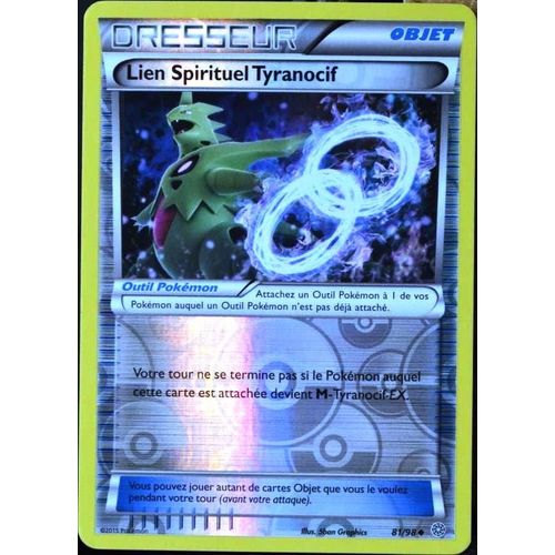 Carte Pokémon 81/98 Lien Spirituel Tyranocif Reverse Xy07 - Origines Antiques Neuf Fr