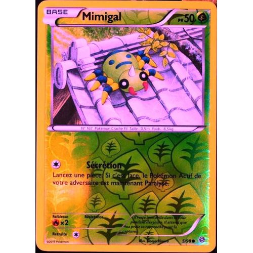 Carte Pokémon 5/98 Mimigal 50 Pv - Reverse Xy - Origines Antiques Neuf Fr