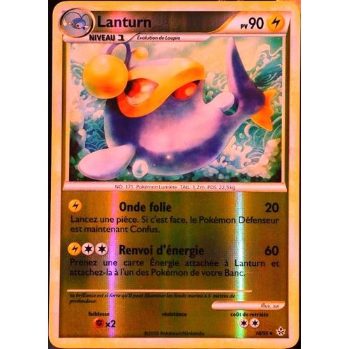 Carte Pokémon 18/95 Lanturn 90 Pv - Reverse Hs Déchainement Neuf Fr
