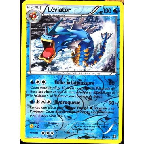 Carte Pokémon 20/98 Léviator 130 Pv - Reverse Xy07 - Origines Antiques Neuf Fr