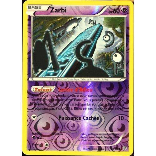 Carte Pokémon 30/98 Zarbi 60 Pv - Reverse Xy - Origines Antiques Neuf Fr