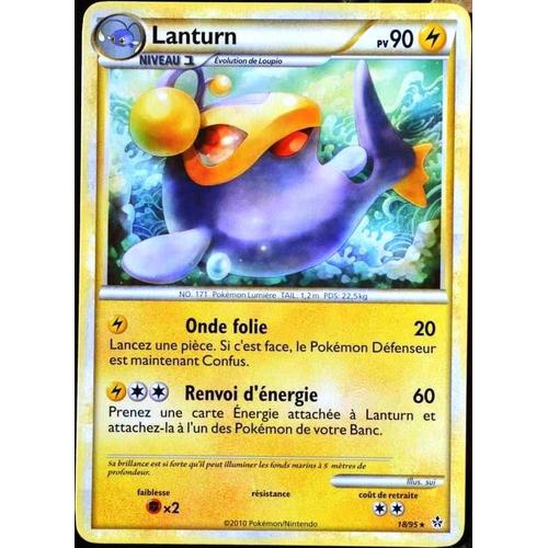 Carte Pokémon 18/95 Lanturn 90 Pv Hs Déchainement Neuf Fr