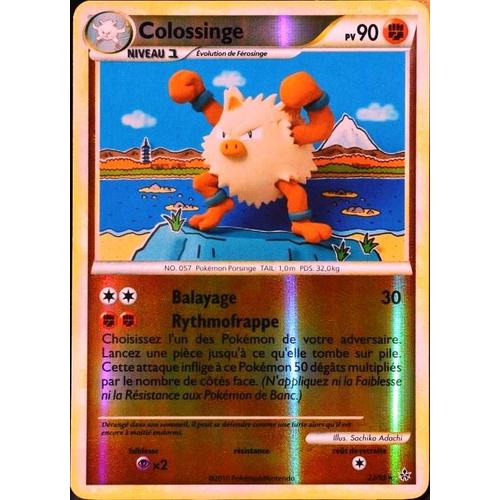 Carte Pokémon 22/95 Colossinge 90 Pv - Reverse Hs Déchainement Neuf Fr