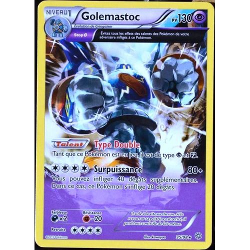 Carte Pokémon 35/98 Golemastoc 130 Pv Xy - Origines Antiques Neuf Fr