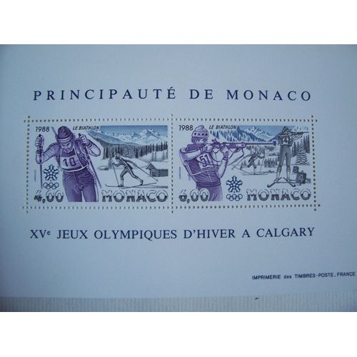 Monaco - Winter Olympics 1988, Calgary