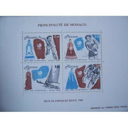 Monaco - Summer Olympics 1988, Seoul