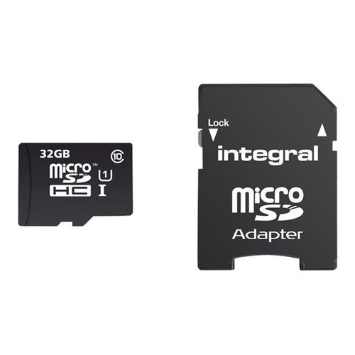Integral UltimaPro - Carte mémoire flash (adaptateur microSDHC - SD inclus(e)) - 32 Go - UHS Class 1 / Class10 - microSDHC UHS-I