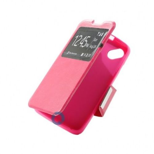 Housse Etui Coque Pochette Portefeuille Pour Wiko Sunset 2 + Film Ecran - Rose