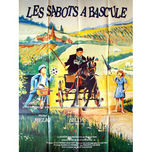 Les Sabots À Bascule - Affiche Originale De Cinéma - Format 120x160 Cm - Un Film De René Duranton Avec Gérard Valette, Charlotte Julian, Michel Melki, Dominique Rousseau, Gervais Voisin - Année 1988