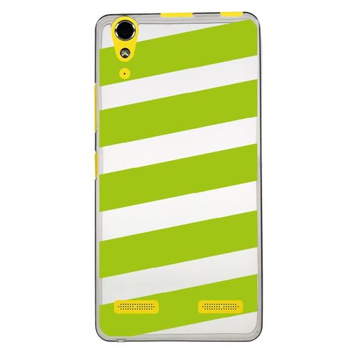 Coque Souple Pour Lenovo K3 Avec Impression Motifs Bandes Vertes